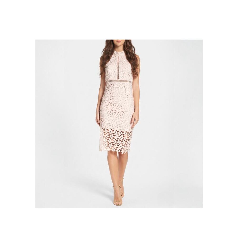 Bardot Gemma halter lace sheath dress US size 12